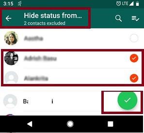 How I Can Show or Hide WhatsApp Status For Specific Contacts