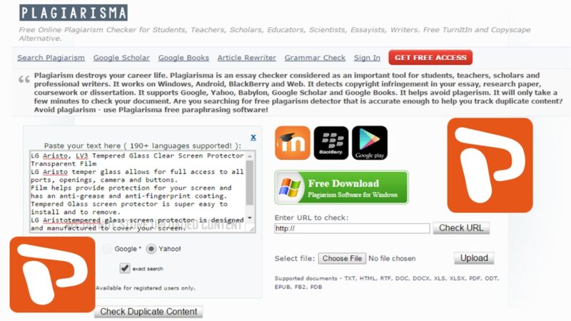 Best free plagiarism checker