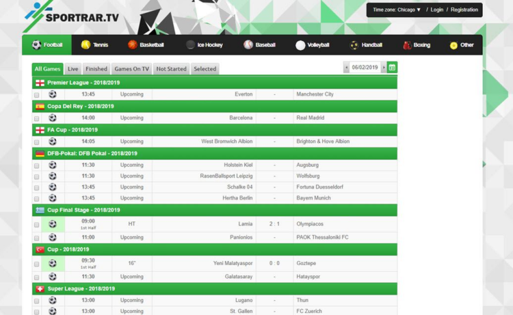 SportRar Free Sports Streaming 6 Sites Like SportRar