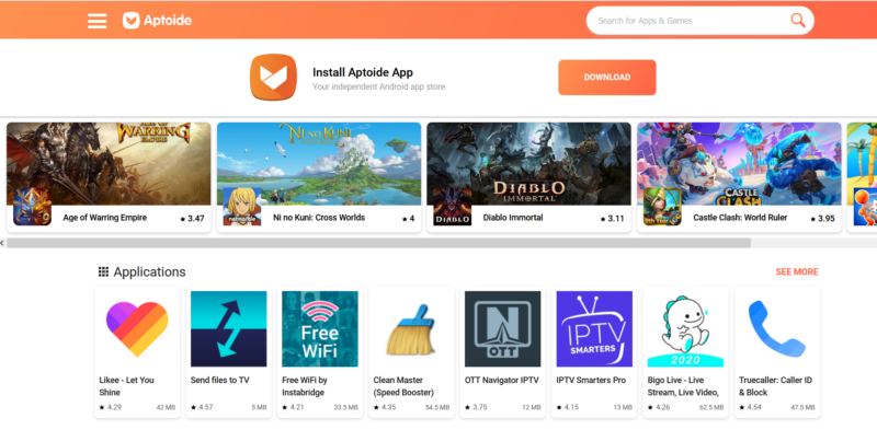 Best Google Play Store Alternatives