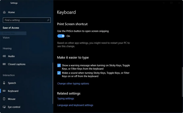 Screenshot in Windows 10 and 11